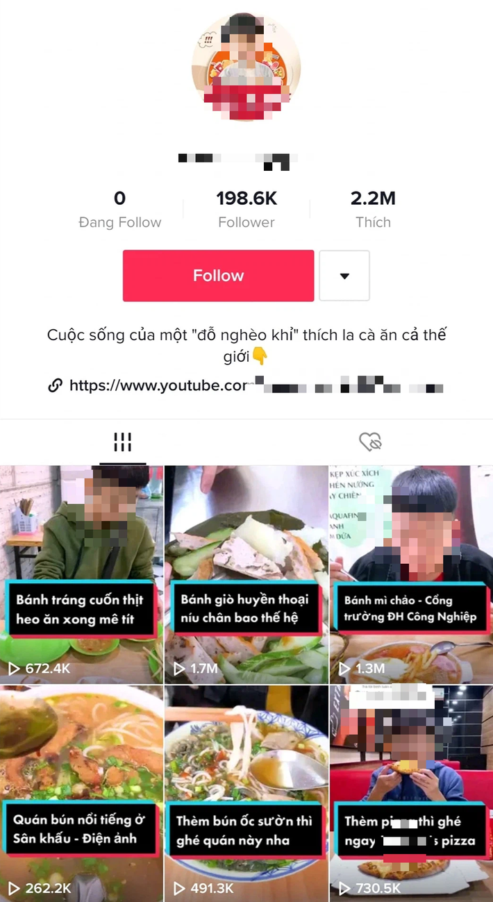 Xôn xao vụ việc một TikTok-er chuyên review đồ ăn nhưng toàn 