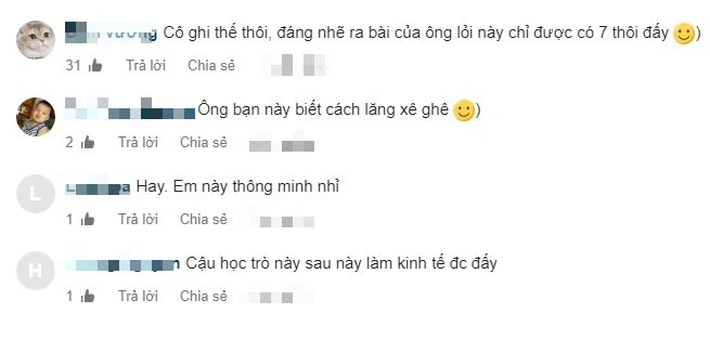 Học sinh khoe bài kiểm tra 8,5 điểm liền nhận được hàng chục nghìn lượt thích vì màn 