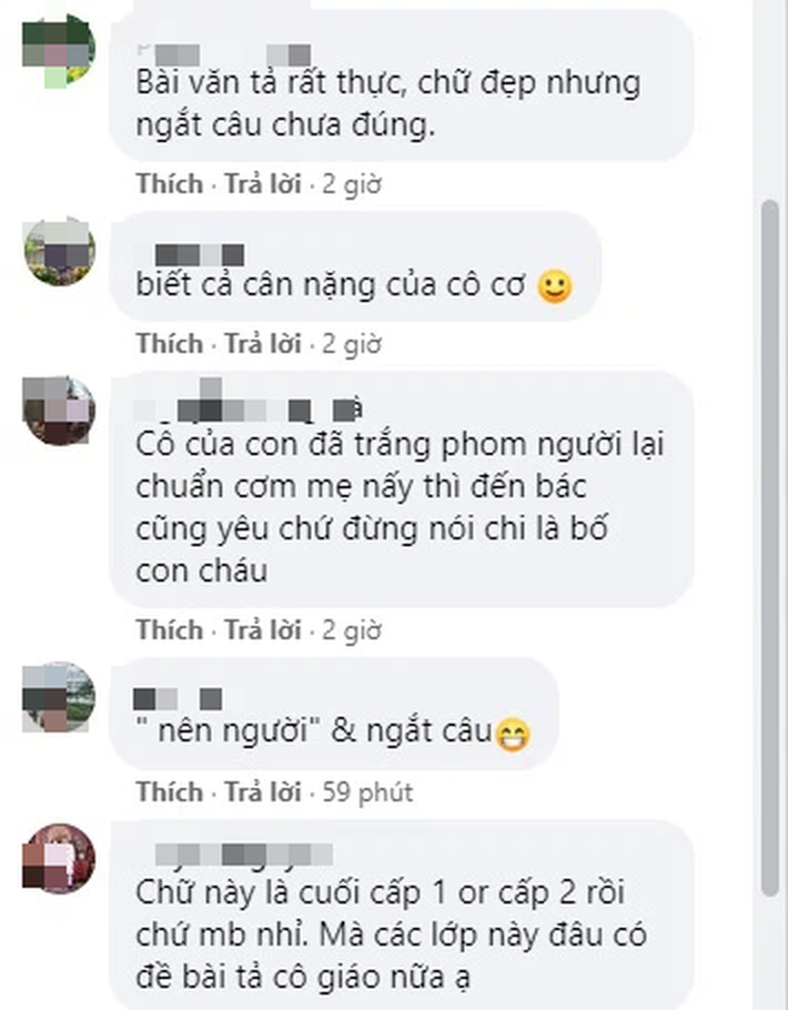 Học sinh làm văn tả cô giáo chi tiết từ chiều cao tới cân nặng, câu chốt khiến  dân tình cười đau ruột: Thương cô đến thế là cùng! - Ảnh 2.