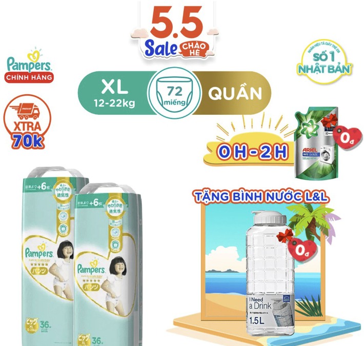 Hàng loạt đồ mẹ bé giảm giá khủng 5.5 trên Shopee, từ tã giấy đến dụng cụ ăn dặm, đồ chơi, các mẹ săn nhanh kẻo tiếc hùi hụi - Ảnh 3.