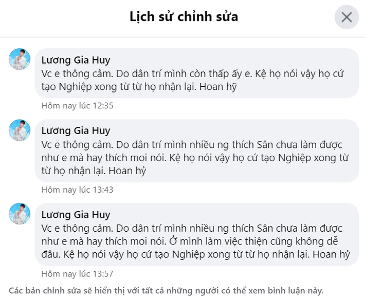 Nam ca sĩ nói khán giả 