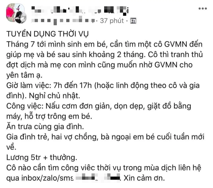 Tin tuyển dụng giáo viên mầm non mùa dịch gây tranh cãi chỉ vì yêu cầu 