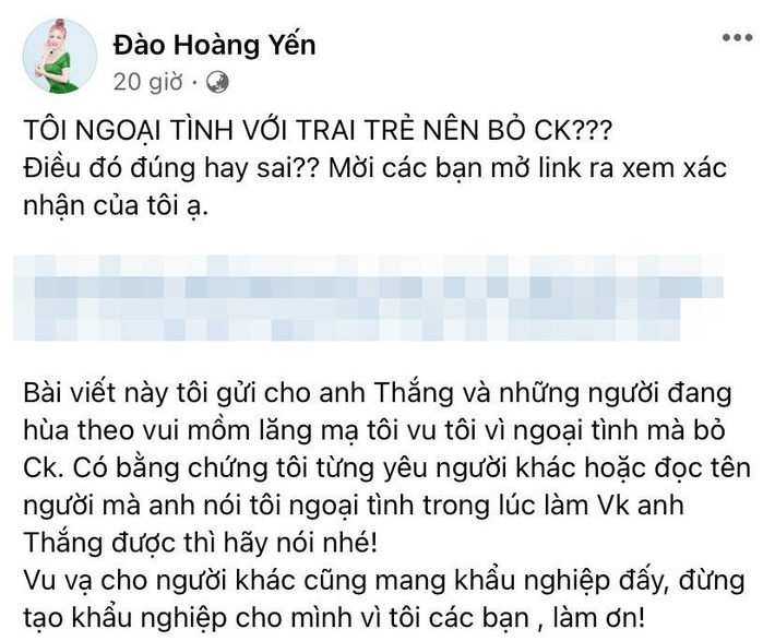 Hoàng Yến đáp trả khi chồng cũ nói từng bắt gặp tin nhắn cô tình tứ với đàn ông đã có vợ - Ảnh 5.