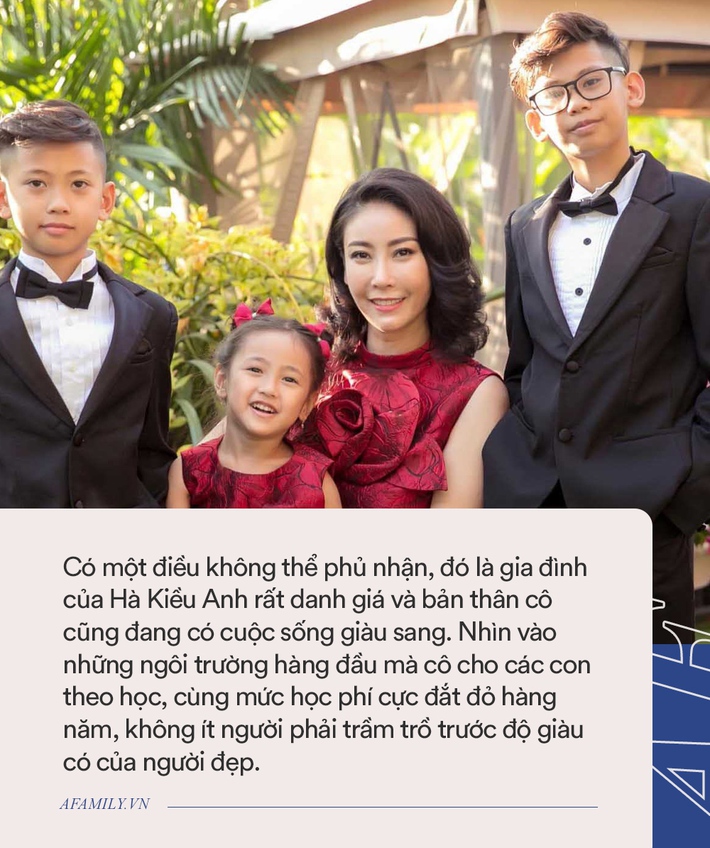 Hoa hậu Hà Kiều Anh không phải công chúa thứ 7 triều Nguyễn nhưng học phí cô bỏ cho các con thì đúng chuẩn quý tộc!  - Ảnh 3.