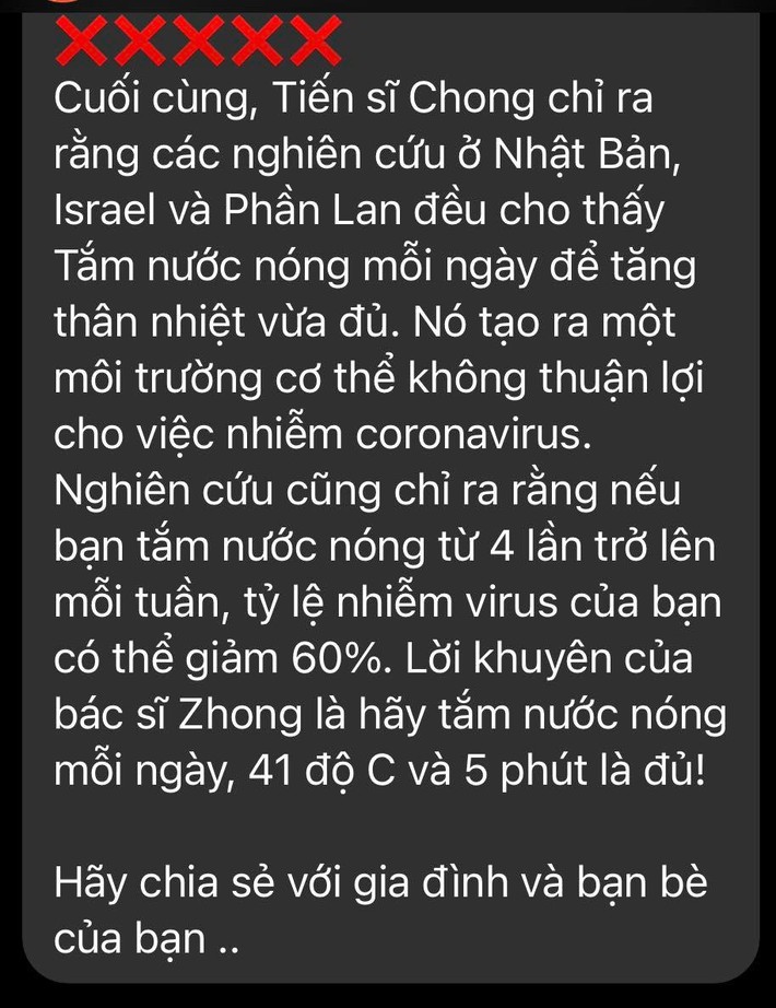 Tắm nước nóng chữa bệnh Covid-19: Chuyên gia nói gì? - Ảnh 1.