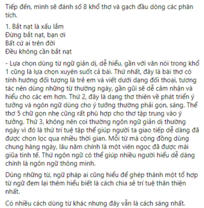 Bài thơ trong SGK lớp 6 gây tranh cãi, tác giả lên tiếng: Nếu chứng minh đây là bài thơ dở nhất, các bạn xứng đáng được trao giải Nobel Văn học - Ảnh 5.