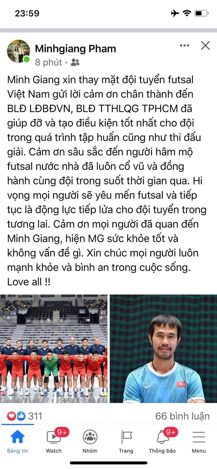 Huấn luyện viên Phạm Minh Giang không may mắc COVID-19 trước trận đấu, ĐT futsal thi đấu kiên cường trước đương kim Á quân - Ảnh 3.