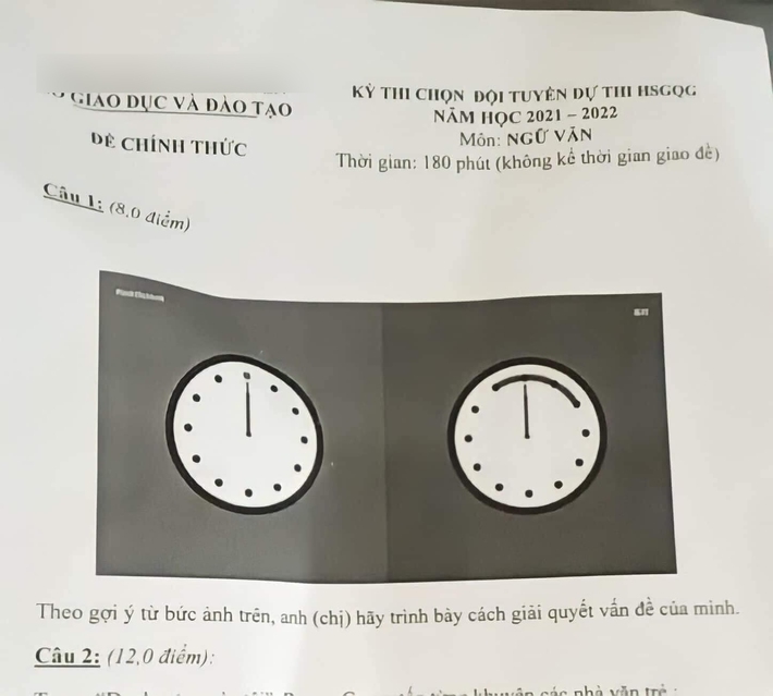 Một đề thi dành cho học sinh giỏi Văn gây sốt vì câu hỏi 8 điểm... không có chữ nào: Xem dân tình trổ tài 