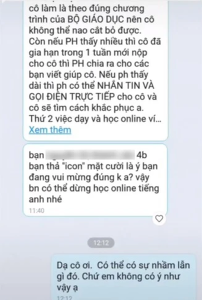 Đang học online, học sinh lớp 4 lỡ tay bấm vào một thứ trên màn hình, cô giáo lập tức 