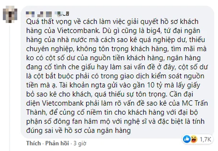 Fanpage Vietcombank bị 