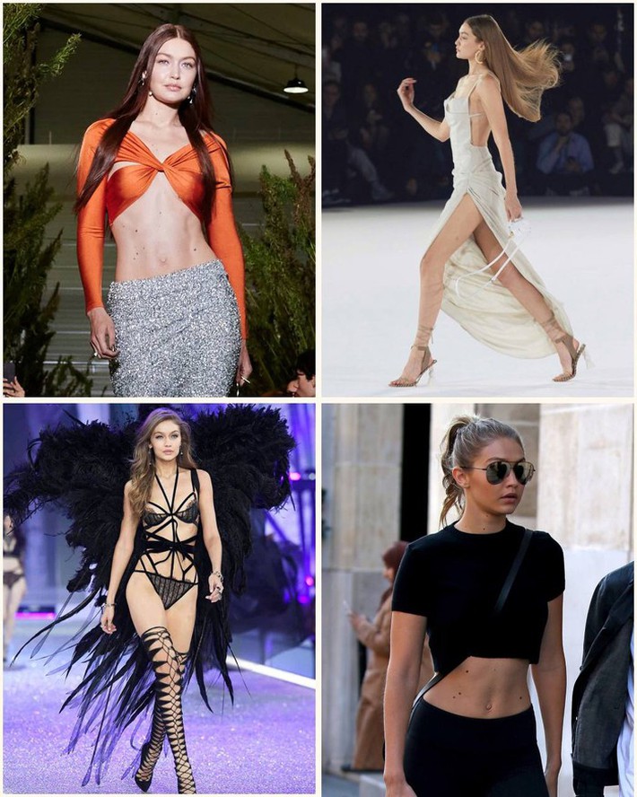 Body measurements of 4 famous "nepo babies": Gigi Hadid is the tallest, Kaia Gerber is only 49kg - Photo 2.