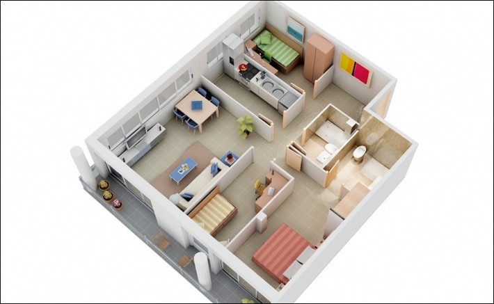 8 thiết kế căn hộ 3 phòng ngủ cực thông minh để đáp ứng nhu cầu sinh hoạt của gia đình nhiều thế hệ - Ảnh 4.