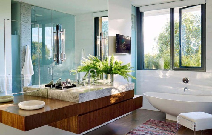 Phòng tắm nhà bạn sẽ tràn đầy phong cách với xu hướng bồn tắm hình elip - Ảnh 14.