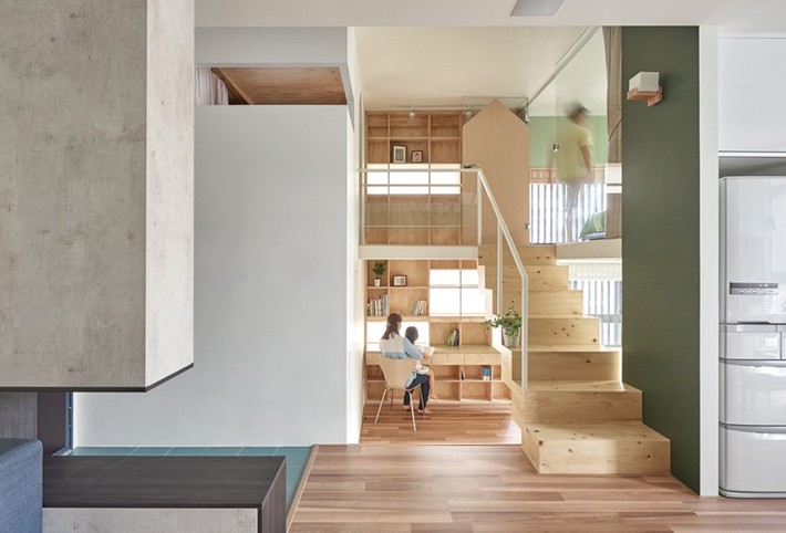 Ngôi nhà 40m² màu xanh matcha với thiết kế tầng lửng nhìn là yêu của gia đình trẻ - Ảnh 6.