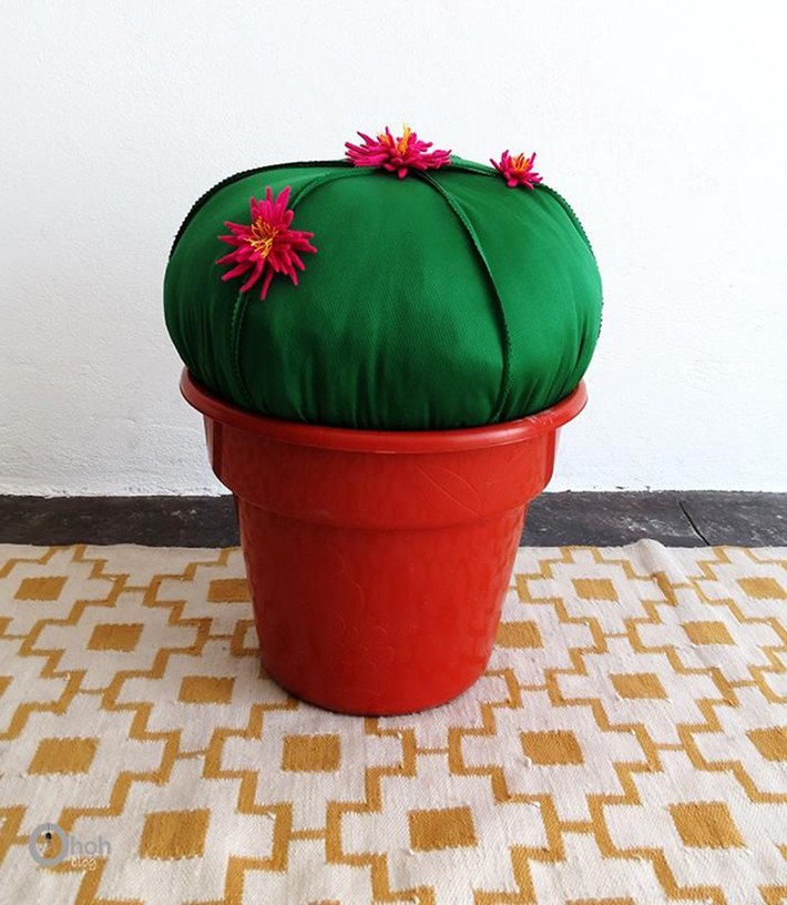 A series of cool home decoration ideas from tiny cactus - Photo 10.