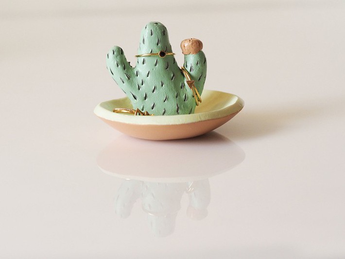A series of cool home decoration ideas from tiny cactus - Photo 13.