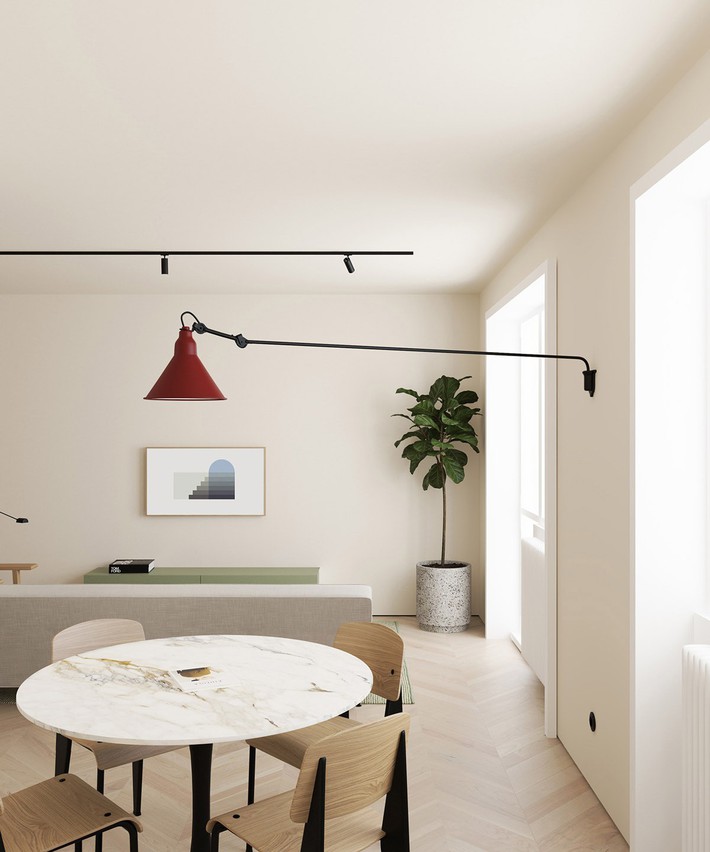 2 căn hộ nhỏ nhưng cực kỳ đỉnh cao cho sự kết hợp giữa phong cách tối giản và Scandinavian - Ảnh 4.