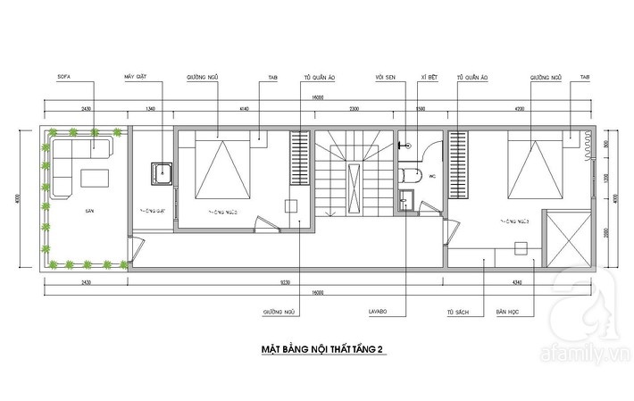 Tư vấn thiết kế nhà ống 64m² để đảm bảo 2 công năng vừa ở vừa cho thuê rất hợp lí - Ảnh 3.