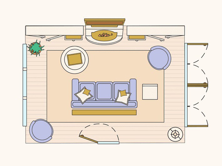 Có 10 bản vẽ thiết kế phòng khách cực tỉ mỉ này thì bạn còn lo gì việc trăn trở xem bố trí phòng khách thế nào cho hợp lý - Ảnh 3.