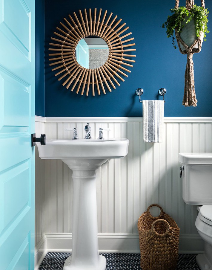 Tuyển tập những căn phòng tắm với sắc xanh dịu mát để bạn lựa chọn cho mùa hè này - Ảnh 12.