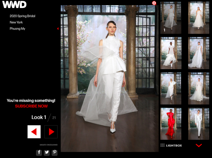 BST váy cưới PHUONG MY xuất hiện trên hàng loạt báo Mỹ sau New York Fashion Week Bridal - Ảnh 4. BST váy cưới PHUONG MY xuất hiện trên hàng loạt báo Mỹ sau New York Fashion Week Bridal - Ảnh 4.