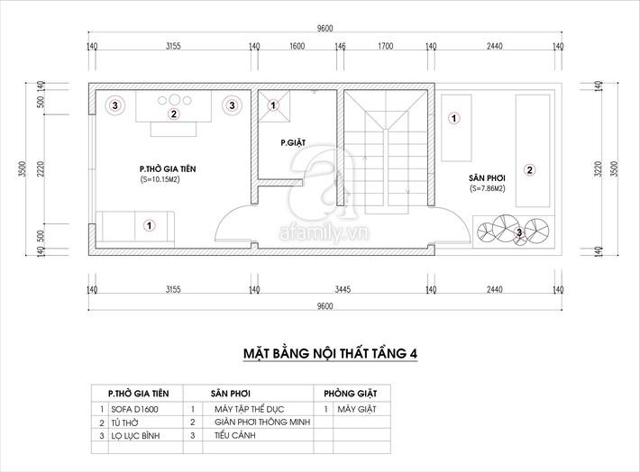 Tư vấn thiết kế nhà ống hẹp với diện tích 30m² cho gia đình 5 người ở đủ sáng và hợp phong thủy - Ảnh 4. Tư vấn thiết kế nhà ống hẹp với diện tích 30m² cho gia đình 5 người ở đủ sáng và hợp phong thủy - Ảnh 4.