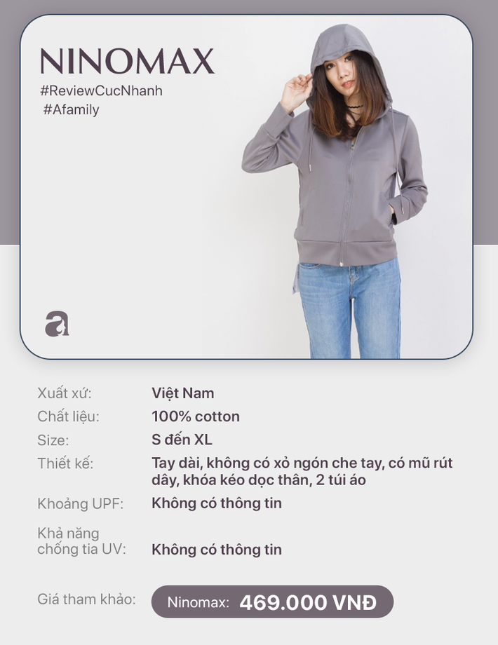 Review nhanh 10 mẫu áo chống nắng: Giá từ 350k đến cả triệu thì đều có khả năng ngăn tia UV ngang ngửa nhau - Ảnh 5.