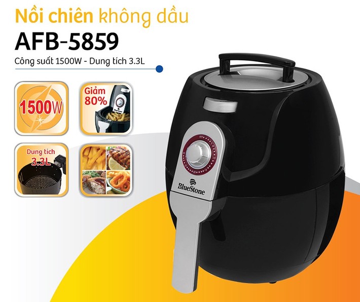 Top 10 nồi chiên không dầu chế biến nhiều món ngon tốt cho sức khỏe - Ảnh 4. Top 10 nồi chiên không dầu chế biến nhiều món ngon tốt cho sức khỏe - Ảnh 4.