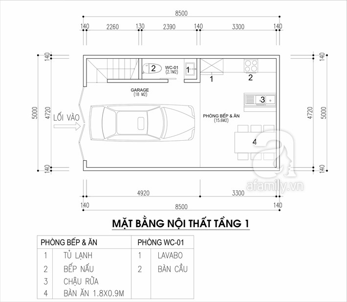 Tư vấn thiết kế nhà cho gia đình 6 thành viên trên mảnh đất 8,5x5m - Ảnh 1. Tư vấn thiết kế nhà cho gia đình 6 thành viên trên mảnh đất 8,5x5m - Ảnh 1.