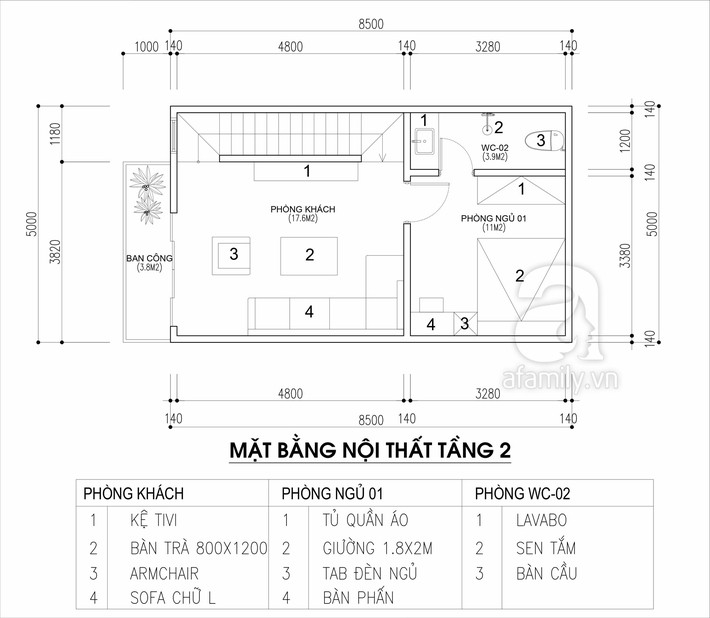 Tư vấn thiết kế nhà cho gia đình 6 thành viên trên mảnh đất 8,5x5m - Ảnh 2. Tư vấn thiết kế nhà cho gia đình 6 thành viên trên mảnh đất 8,5x5m - Ảnh 2.