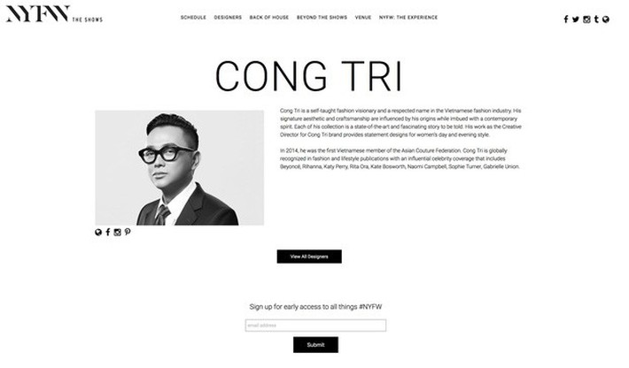 Sau Cuộc dạo chơi của những vì sao, Công Trí tiếp tục trình diễn BST mới tại New York Fashion Week - Ảnh 1. Sau Cuộc dạo chơi của những vì sao, Công Trí tiếp tục trình diễn BST mới tại New York Fashion Week - Ảnh 1.