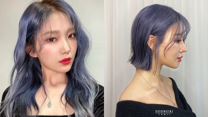 Có ít nhất 4 tông xanh khác nhau cho bạn chọn, nếu muốn thử đu trend tóc xanh như idol Hàn Quốc - Ảnh 3. Có ít nhất 4 tông xanh khác nhau cho bạn chọn, nếu muốn thử đu trend tóc xanh như idol Hàn Quốc - Ảnh 3.