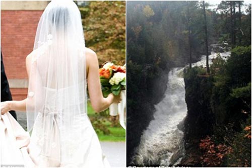 Chụp ảnh cưới ở thác nước, cô dâu chết thảm