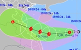 Bão số 4 hướng vào khu vực Quảng Bình - Đà Nẵng, di chuyển phức tạp, miền Trung mưa to đến 500 mm