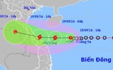 Áp thấp mạnh lên thành bão trong 12 giờ tới, tăng tốc vào miền Trung