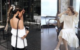 Chẳng ai bảo ai nhưng các quý cô châu Á diện cực nhiều đồ trắng cho street style tuần qua