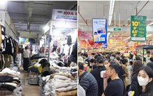 Cảnh trái ngược giữa siêu thị và chợ truyền thống ngày giáp Tết