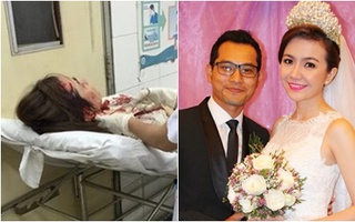 Vợ mới cưới của Huỳnh Đông bị tai nạn vì nổ lốp xe
