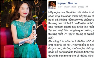 MC Đan Lê: "Em yêu anh - Đừng share và chơi trò vô bổ đó nữa"
