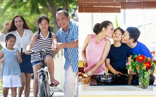 Những hình ảnh rộn rã tiếng cười của gia đình sao Việt 