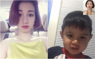 Quỳnh Chi khoe ảnh trò chuyện cùng con trai đang ở Mỹ