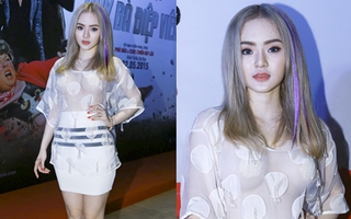 Em gái Angela Phương Trinh khoe trọn vòng một sau áo xuyên thấu