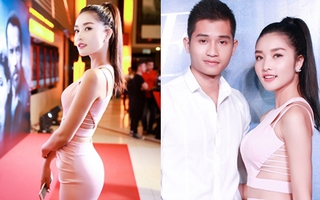 "Hoa hậu trả vương miện" diện đầm cắt xẻ táo bạo 