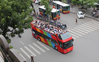 Xe bus 2 tầng Hà Nội hoạt động trở lại từ sáng 17/10
