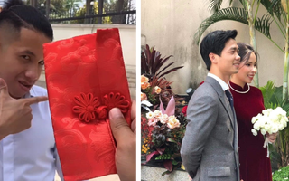 Bật mí chiếc lì xì xinh xắn Công Phượng - Viên Minh chuẩn bị cho dàn tráp toàn trai xinh gái đẹp