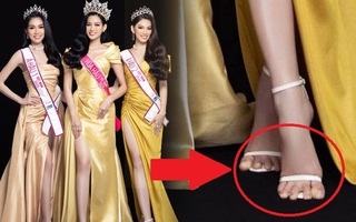 Bị "dí" đôi giày lệch size, Á hậu Ngọc Thảo lộ bàn chân toè khiến dân tình vừa thương cảm lại vừa buồn cười