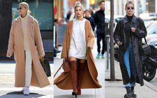 Bà xã Justin Bieber diện áo khoác dáng dài theo 9 cách rất đơn giản nhưng siêu xịn mịn, nhìn mà muốn "copy" trọn mùa Đông