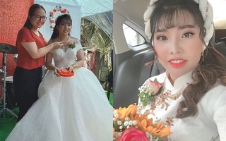 Hôm nay Phượng Thị Nở chính thức lên xe hoa lần 2, nhan sắc hậu dao kéo trong bộ váy cô dâu khiến nhiều người bất ngờ