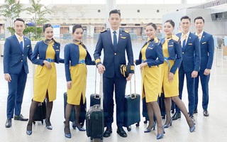 Xuất hiện hình ảnh đầu tiên của dàn tiếp viên hàng không và chiếc máy bay hãng Vietravel Airlines