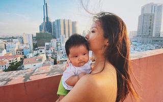 Hơn 1 tháng sau khi lọt lòng mẹ, con gái Suboi được khen tới tấp vì bụ bẫm và đáng yêu